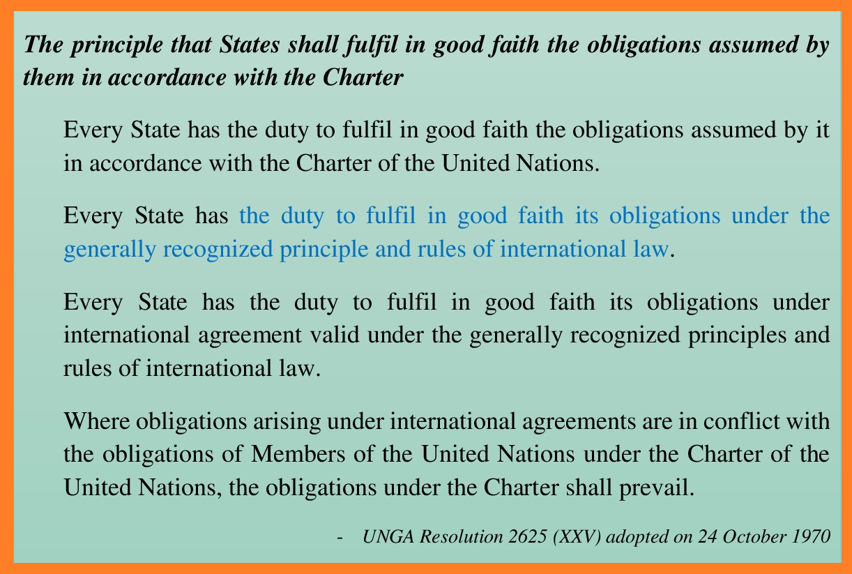 pacta sunt servanda Res 2625