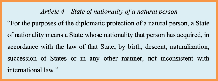 Art 4 ILC 2006 Diplo Protection